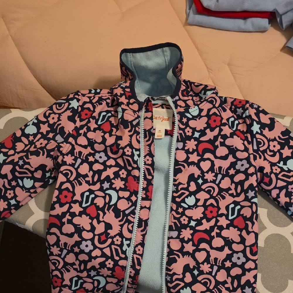 Cat & Jack Fleece-lined Raincoat